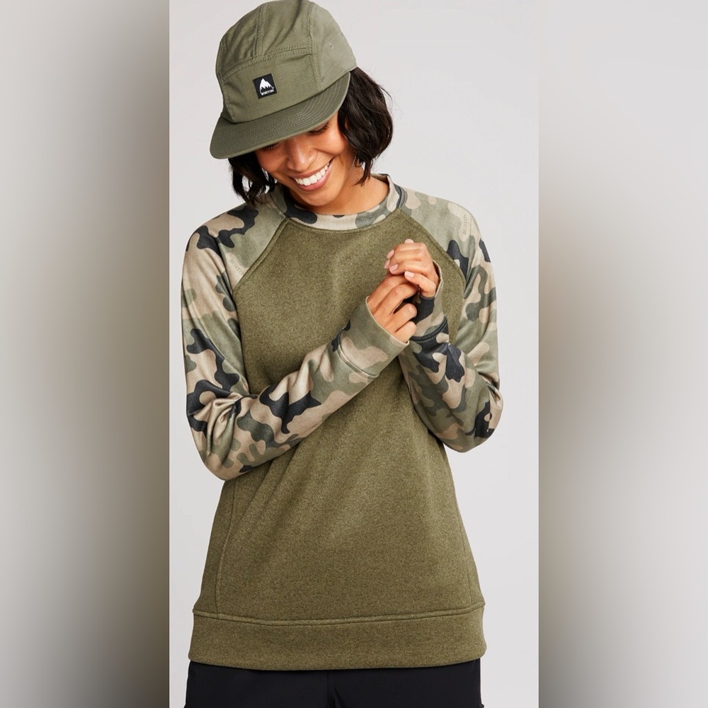 Burton Olive Camo Sweatshirt